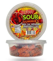 bloody sour kiddos gummys mexican dulces enchilados w/chamoy dip 11oz - $18.90 CAD