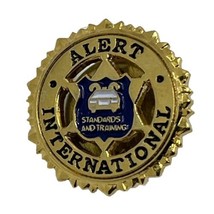 Alert International Law Enforcement Crime Prevention Enamel Lapel Hat Pin - $7.95