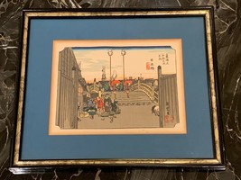 Japanese Woodblock Print No. 1 Nihonbashi by Hiroshige Ando (1797-1858) - £76.62 GBP