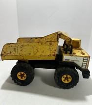 Vintage Mighty Tonka Large Yellow Metal Dump Truck Rusty - $34.20