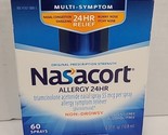 Nasacort Allergy 24 Hr 60 Sprays Nasal Congestion Sneezy Runny Nose Exp.... - £10.32 GBP