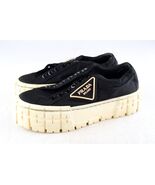 *Prada Milano Celeste Double Wheel Nylon Gabardine Shoes Women&#39;s 37 - $7,346.93 MXN