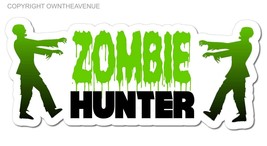 Zombie Hunter Apocalypse Funny Walking Vinyl Sticker Decal 5&quot; 001 - £3.11 GBP