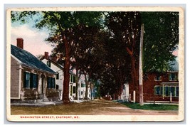 Washington Street View Eastport Maine ME UNP WB Postcard Y3 - £4.74 GBP