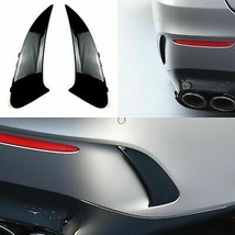 Clip in Glossy Black Rear Flicks Canards for W118 CLA200 CLA250 CLA35 AMG 2020+ - £22.25 GBP