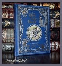 Blue Fairy Book by Andrew Lang Beauty Aladdin New Sealed Deluxe Leather Bound  - £15.49 GBP