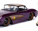 Jada Toys 1: 24 1957 Chevy Corvette W/Batgirl Figure (Blue) - £36.44 GBP