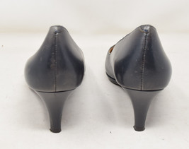 Cole Haan Womens Cap Toe Platform Heel Black Leather 10 1/2 - £34.81 GBP