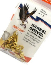 Eagle Claw #5 Barrel Swivel With Safety Snap Fishing Lure NIB - £5.53 GBP