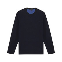 Theory Men&#39;s Eclipse Blue Detroe Merino Wool Crewneck Sweater,XLarge XL ... - £114.83 GBP