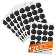 120 Pieces Magnetic Dots, Round Magnets for Whiteboard Teaching Art Crafts Photo - £10.85 GBP