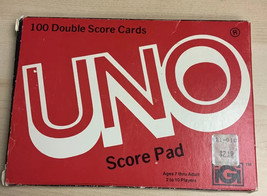 Uno Score Pad International Games 100 Double Score Cards Vintage 1978 - £4.39 GBP