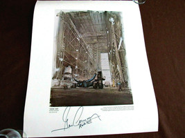 GENE CERNAN APOLLO 17 NASA ASTRONAUT SIGNED AUTO VINTAGE VAB FL. 16x20 P... - $494.99