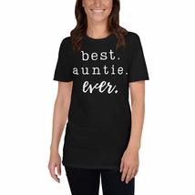 PersonalizedBee Best Auntie Ever T-Shirt Cute Aunt T Shirt Gifts from Niece Funn - £15.12 GBP+