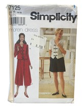 Simplicity Sewing Pattern 7125 MAREN DRESS Top Pants Shorts Misses Size ... - £6.79 GBP