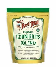 Bob&#39;s Red Mill Flours &amp; Meals Organic Corn Grits Polenta 24 oz. bag - $15.32