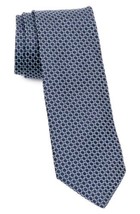 John Varvatos Star USA Mens Geometric Circle Silk Tie Color Indigo Size One Size - £59.04 GBP