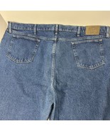 Cabelas Mens Straight Blue Denim Jeans Size 48R 48x32 Cotton Pants - $14.13