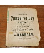 Conservatory Edition Diatonic Major&amp;Minor Scales RARE Piano 1888 Bernard... - £78.06 GBP