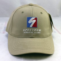 Spectrum Athletic Clubs Gym Khaki Adjustable Baseball Hat Cap Hats Caps - £7.57 GBP