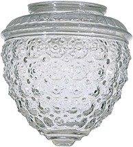 Clear Pineapple Glass Shade - 3-1/4-Inch Fitter Opening - £27.25 GBP