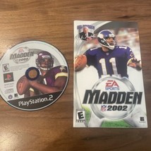 Madden NFL 2002 (Playstation 2 disc And Manual only) ps2 - £5.90 GBP