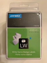 DYMO LW Name Badge Labels LabelWriter Printers 2-1/4&#39;&#39; x 4&#39;&#39;, 1 roll 250... - £7.88 GBP