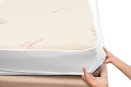 Memory Foam Mattress Protector - Organic Cotton, Eco-Friendly Greenshield Water - $138.92