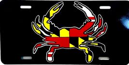 Maryland Crab with Flag Design License Plate - $14.99