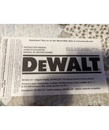 DEWALT FRAMING NAILER INSTRUCTION MANUAL / D51822 / D51844  - $90.97 MXN
