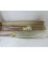 LOT OF 12 BEADED FLORAL STEMS GOLD RED &amp; SILVER BEADING 25&quot; FLORAL DECOR... - $12.09 CAD