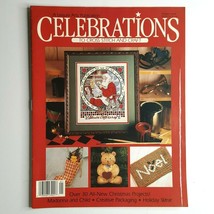 Celebrations CrossStitch Craft Magazine Leisure Arts PremierIssue 1989 Christmas - £3.15 GBP