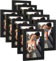 4x6 Inch Picture Frames Set of 10 Wooden Picture Frames Tabletop or Wall Display - £27.60 GBP