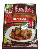 New 5 packs Bamboe Indonesian Rendang Curry sauce paste 35g - $15.99