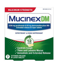 Mucinex DM Max Strength Extended Release Bi-Layer Expectorant Tablets - 7 Count - £10.23 GBP