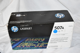 Hp Hewlett Packard CE401A 507A Cyan Laser Printer Cartridge Genuine New 515c1 - £129.84 GBP