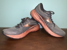 Brooks Women Size 10 Adrenaline Gts 21 Grey Black Rose Gold Ltd Ed Running Shoes - £52.17 GBP