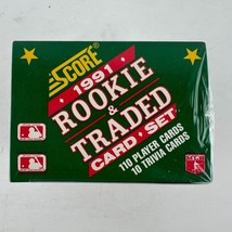 SCORE Major League Baseball 1991 Rookie &amp; Traded Card Set Box Factory Sealed - £11.62 GBP