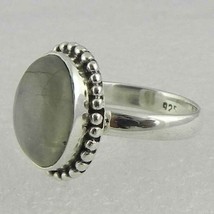 925 Sterling Silver Rainbow Moonstone Sz 2-14 Oval Ring Women Her Gift RS-1415 - £22.33 GBP