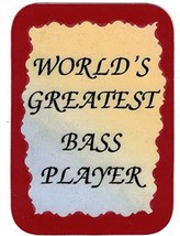 Set of 3 5032 Music 3&quot; x 4&quot; Refrigerator Magnets Kitchen Decor Gifts Bass Player - £7.79 GBP