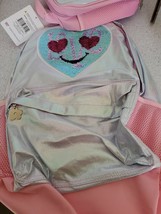 Limited Too Reverse Sequin &quot;Love&quot; Girls Backpack (Pink) - £30.40 GBP