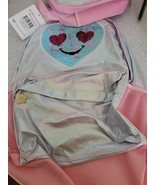 Limited Too Reverse Sequin &quot;Love&quot; Girls Backpack (Pink) - $39.48