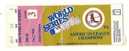 1985 World Series Game 3 ticket Stub Royals Cardinals - £65.60 GBP