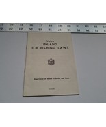 Maine Inland Ice Fishing Laws Booklet 1961 1962 Fisheries Game Sport Tre... - $355.98 MXN
