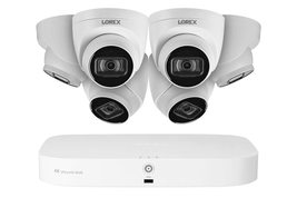 8-Channel Fusion NVR System with 4K (8MP) IP Dome Cameras with Listen-In... - $720.00