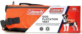 1 Count Coleman Up To 30 Lbs Dog Flotation Vest High Visibility Durable &amp; Stable - £29.87 GBP