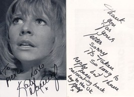 Katy Manning as Jo Grant Dr Who 2x Hand Signed Autograph s - £13.14 GBP