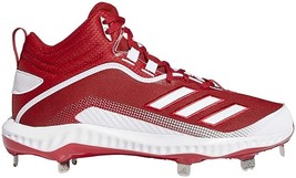 Adidas Men's FV9357 Metal Baseball Cleat Red White Size 7.5 - $99.99