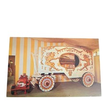 Postcard Ringling Museum Of The Circus Two Jesters Calliope Wagon Chrome - £5.59 GBP