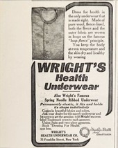 1910 Print Ad Wright&#39;s Health Underwear Made of Pure Wool New York,NY - £7.89 GBP